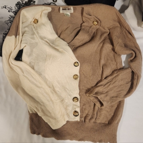 Vintage 80s Marni Knits Two Tone Knit Sweater - Picture 16 of 16